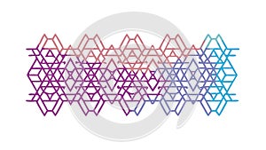 Abstract Hexagonal Geometric Pattern Gradient Design, vector design Generative AI