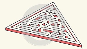 Abstract Hexagonal Geometric Pattern, Honeycomb Structure, vector design Generative AI