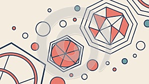 Abstract Hexagonal Geometric Pattern Tech Background Vector, vector design Generative AI