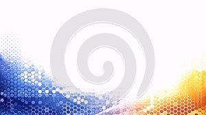 Abstract Hexagonal Gradient Background