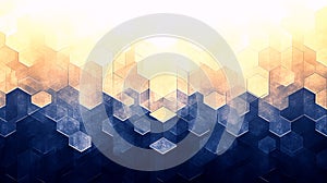 Abstract Hexagonal Gradient Background