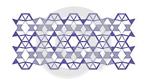 Abstract Hexagonal Grid Pattern Modern Tech Background Vector, vector design Generative AI