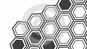 Abstract Hexagonal Honeycomb Pattern with Depth, vector design Generative AI