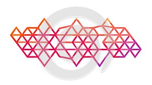 Abstract Hexagonal Honeycomb Pattern, Interconnected. vector design Generative AI