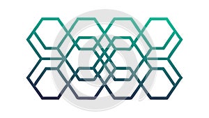 Abstract Hexagonal Honeycomb Pattern, vector design Generative AI