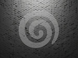 Abstract hexagonal pattern background