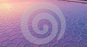 Abstract Hexagonal Pattern with Gradient Colors