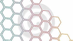 Abstract Hexagonal Pattern Illustration Geometric Background Design, vector design Generative AI