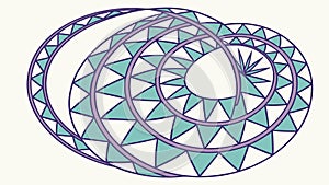 Abstract Hexagonal Pattern Interconnected Geometric Structure, vector design Generative AI