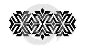 Abstract Hexagonal Pattern Interwoven Geometric Design Vector, vector design Generative AI