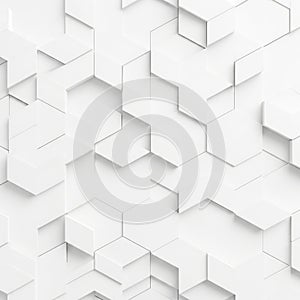 Abstract hexagonal pattern, isolated on white background