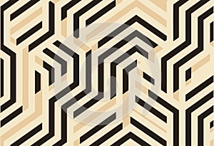 abstract hexagonal pattern stock illustrations seamless pattern, in the style of op-art influenced, striped, linear