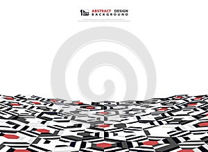 Abstract hexagonal pattern tech design background. illustration vector eps10