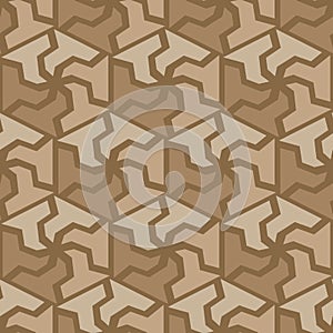 Abstract hexagonal seamless pattern