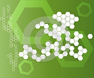 Abstract Hexagonal Shapes Background