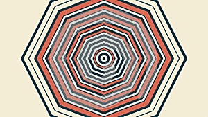 Abstract Hexagonal Spiral Pattern Vector Art, vector design Generative AI