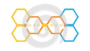 Abstract Hexagonal Structure Vector Design for Science and Tech, vector design Generative AI