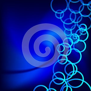 Abstract hi tech blue background