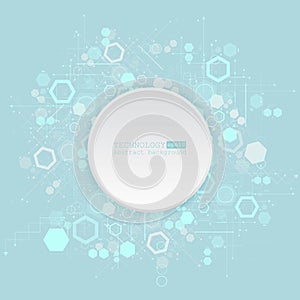 Abstract hi-tech, engineering, machine, technology concept. Vector abstract futuristic technology background