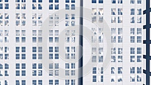 Abstract high rise office building animation