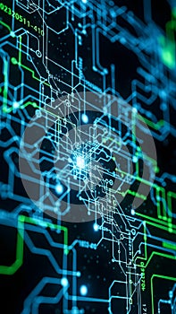 Abstract Digital Network Background