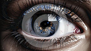 Abstract high tech eye concept