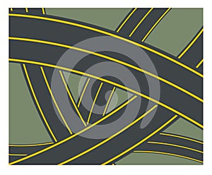 Abstract highway road