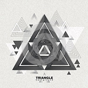 Abstract hipster poligon triangle background. Triangle pattern