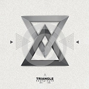 Abstract hipster poligon triangle background. Triangle pattern