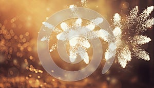 Abstract holiady background with fireworks