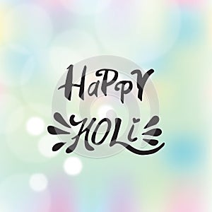 Abstract holiday background Happy Holi colors India