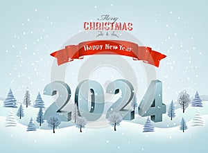 Abstract Holiday Christmas and Happy New Year background