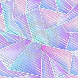 Abstract hologram geometric pattern photo