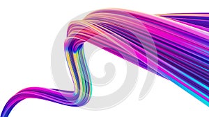 Abstract holographic fluid design element for trendy Christmas backgrounds