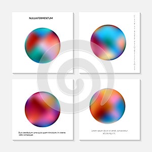 Abstract holographic gradient in the form of a sphere