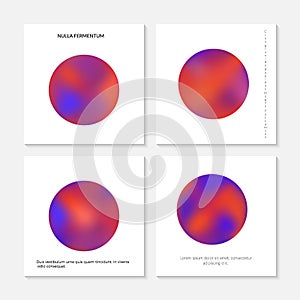 Abstract holographic gradient in the form of a sphere