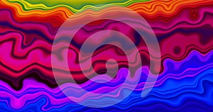 Abstract holographic multicolor gradient rainbow animation. 4K motion graphic. Trendy vibrant texture, fashion textile