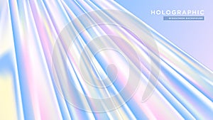 Abstract holographic widescreen background vector