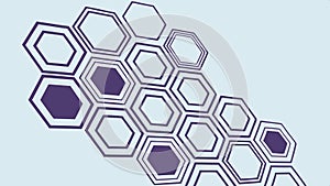 Abstract honeycomb geometric pattern, modern technological design element vector design Generative AI