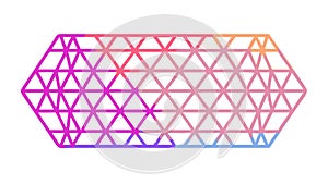 Abstract Honeycomb Geometric Pattern, vector design Generative AI