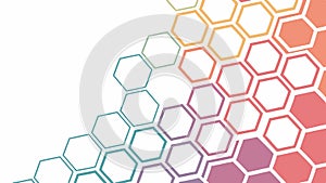 Abstract honeycomb geometric pattern, vector design Generative AI