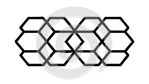 Abstract Honeycomb Hexagonal Pattern Vector Design Element, vector design Generative AI