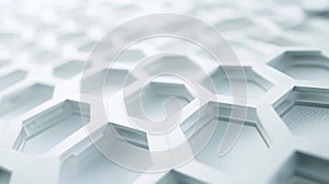 white honeycomb structure close up view
