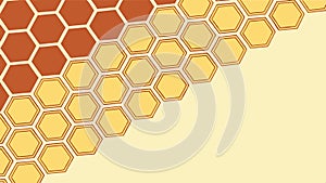 Abstract honeycomb pattern background texture vector design Generative AI