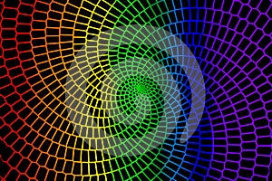 Dynamic geometric-pattern provides mesmerizing swirling-visual for digital-art-projects.