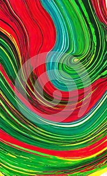 Abstract horizontal background with colorful waves colors. Trendy  illustration in style retro 60s, 70s.