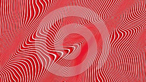 Abstract horizontal background with many curve lines in various tints of red, ratio 16 to 9