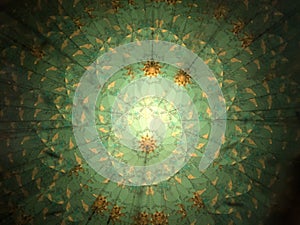 Abstract horizontal background. View of a Kaleidoscope