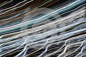 Abstract horizontal speed light line