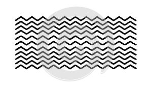 Abstract Horizontal Zigzag Line Pattern, vector design Generative AI